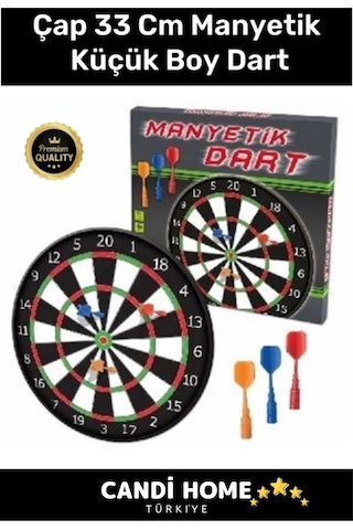 Özel Seri Eğitici Zeka Geliştirici Öğretici Eğlence Aile Manyetik Dart Küçük Boy Çap 33 Cm
