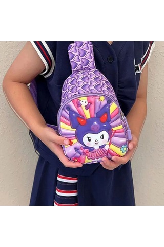 Kuromi Kız Çocuk Çapraz Askılı Çanta Kurum 418883813 Violet