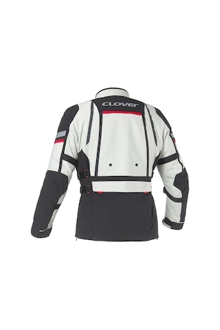 Clover Gts-5 Korumalı Motosiklet Montu Gri Siyah