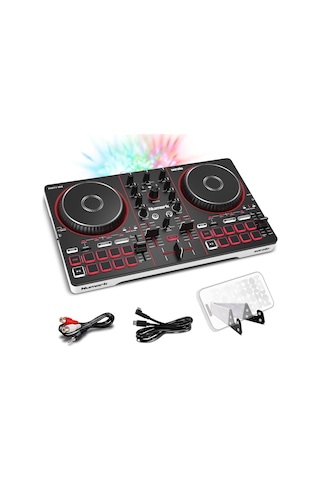 Tr Party Mix Iıı Dahili Işıklı Bluetooth Dj Controller 2 Deck, 16 Pad, Stems Kontrolü, Beat Assist, Smart Fader,