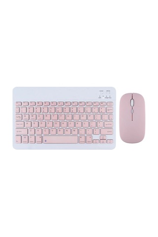 Fuchsia Sunny Renkli İnce Zarif Bluetooth Bağlantılı Çok Amaçlı Klavye Mouse Set Lazer