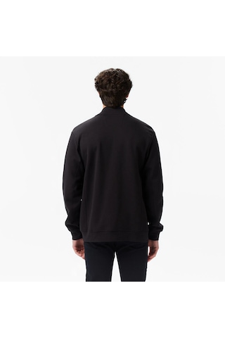 Nautica Classic Fit Erkek Fermuarlı Sweatshirt K57221t Siyah