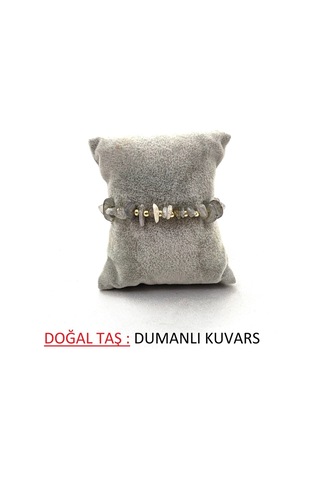 Şekilli Doğaltaş Ayarlanabilir Kadın Bileklik Çok Renkli-4