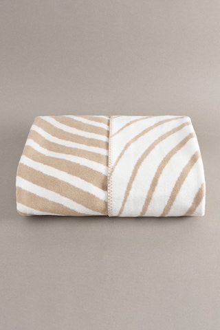 Twin Battaniye Soft Pamuklu Çift Kişilik Battaniye Kahve Krem 200 X 220 5036a Kahve Krem