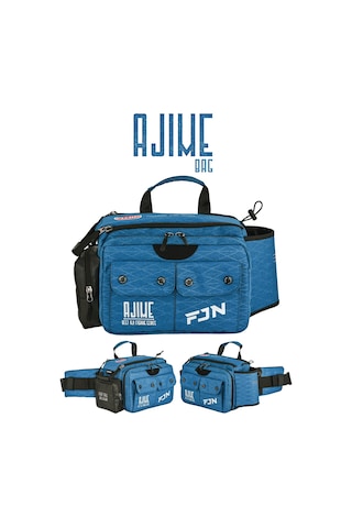 Fujin Ajime Bel Çantası Indigo - Balıkçı Çantası