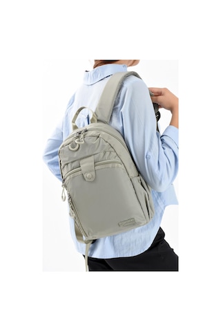 571 Collections Ultra Hafif Şik Ve Su Geçirmez Orta Boy Sırt Çantası Açık Vizon Model: 571-13-9c Vizon