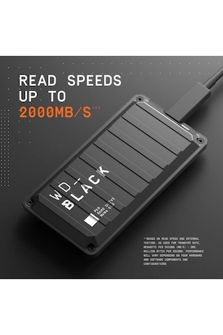 Wd WDBA3S0040BBK 4 TB2.5" P50 Game Drive Type-C USB 3.2 Taşınabilir Bellek