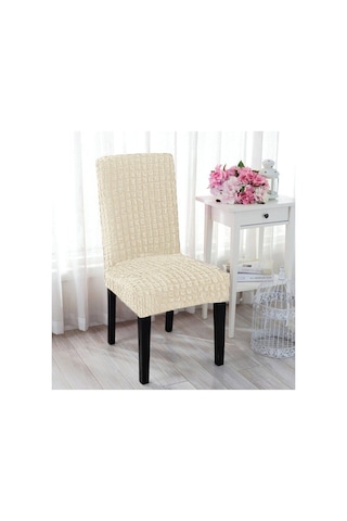 Bürümcük Eteksiz Sandalye Kılıfı Sandalye Örtüsü 6 Adet