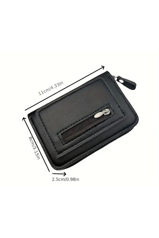 Cüzdan Pu Deri Çok Şık Ve Kullanışlı Hediye Kişiye Özel İsim Siyah