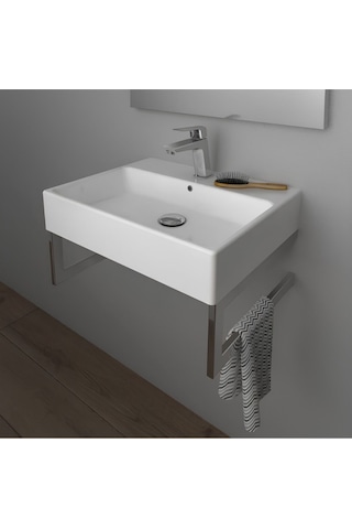 Creavit Nx260 Next Tezgah Üzeri Kare Delikli Lavabo 60 x 50 CM