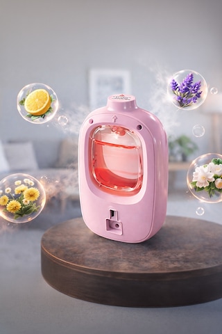 Mioji Smell 2x Yeni Nesil Şarjlı Otomatik Oda Kokusu Makinesi Pembe - Mavi Rüzgar Çanları Mavi Rüzgar Çanları Kokusu