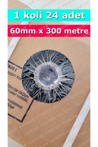Opsys Wax Ribon Siyah Renk 60mm X 300m İçe Sarım In 24 Adet 1 Koli 24