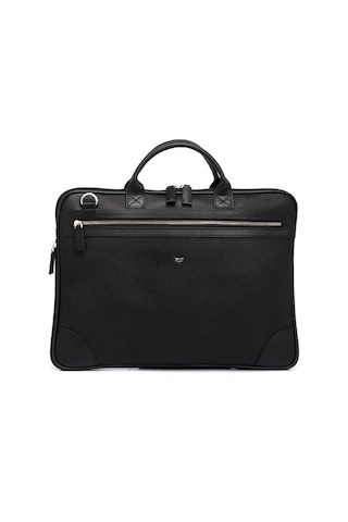Siyah Hakiki Deri Erkek Laptop Çantası - S1lc00021111-d68-119446 Siyah