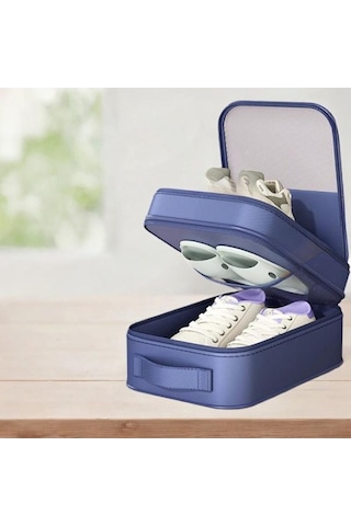 Pazly Suntek Seyahat Ayakkabı Çantası - El Taşımalı, Erkek & Kadın, Mavi Mavi