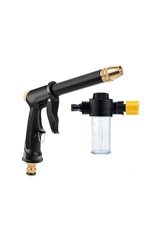 Techtic Yüksek Basınçlı Ayarlanabilir Köpük Hazneli Su Tabancası