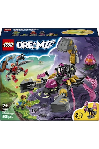 LEGO® DREAMZzz™ Kabus Akrep Kazıcı 71513 – 7 Yaş ve Üzeri Çocuklar için 3 Minifigür İçeren Yaratıcı Oyuncak Yapım Seti (505 Parça)