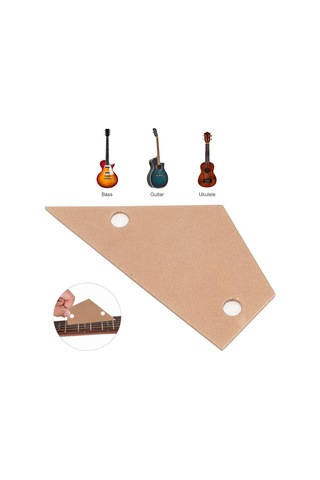 Hfambition Gitar Bas Gitar Sapı Piyano Seviyesi Ölçüm Aracı, Paslanmaz Çelik, Telli Enstrüman Bakımı Gereci, Altın Rengi