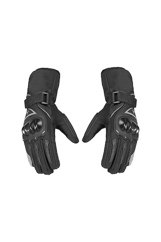 Konesam Kışlık Su Geçirmez Motosiklet Eldiveni - Sıcak Tutan Ve Reflektif Şeritli