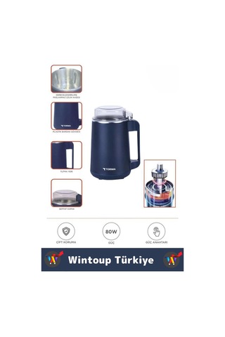 Premium Ergonomik Tutma Saplı Yüksek Kaliteli Çelik Baharat Kahve Kuruyemiş Öğütücü Değirmen 500 Ml Çok Renkli