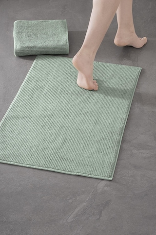 Pana Bathmat 303 - Yeni Trend, 50x75cm. 2ad. Premium Ayak Havlusu / Banyo Paspas Seti Yeşil