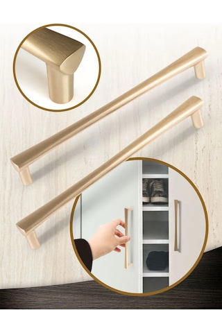 Metalheart Mobilya Kolları 2 Adet Fırça Altın 311460528 Altın Rengi