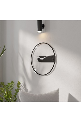 Dekoratif Şeffaf Pleksili Duvar Saati Şeffaf