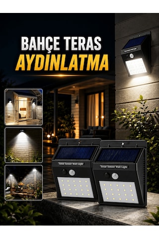 Shnstore Solar Lamba Giriş, Bahçe Yol Avlu Hareket Sensörlü Led Shntknd0720