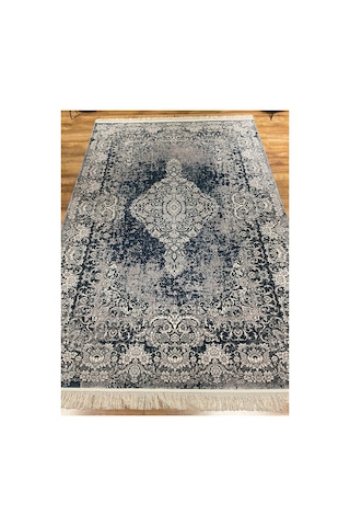 Mystıc Qm06b Mavi-krem Halı Çok Renkli