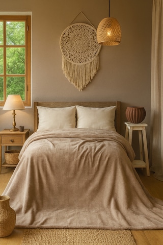 Vıncent Battaniye 160 220 Bej Bej