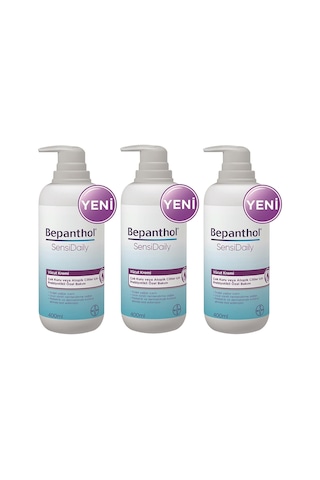 Bepanthol Sensidaily Pompalı Vücut Kremi 3 x 400 ML