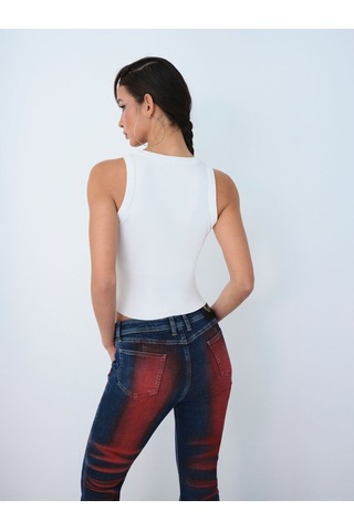 Loft Slim Fit Kadın Top Lf2040096 Q1.v1 Beyaz