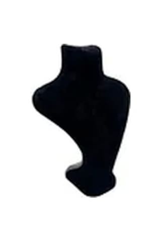 Yerli Üretim Londra Model Süet Kumaş Siyah Renk 16/12 Cm Kolye Sergileme Mankeni Çok Renkli