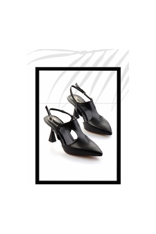 Siyah Kadın Klasik Topuklu Ayakkabı K01188206209 Siyah