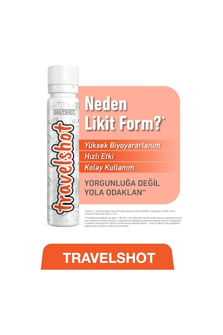 Travelshot Taurin, Kafein, Beta-alanin İçeren Gıda Takviyesi 12 Shot
