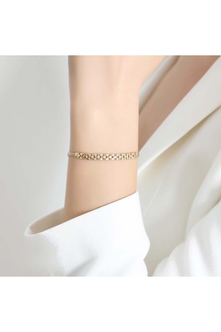 Altın Sade Bileklk BL0012 Sarı Altın