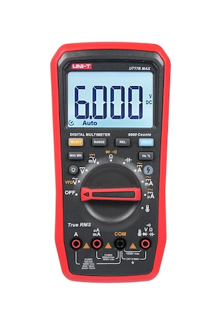 Ut17b Max Dijital Multimetre 1000v 6000 Sayım Multimetre Test Cihazı Vfd True Rms Voltmetre Ampermetre Vfd İnverter Ölçümü Ac/dc Voltaj