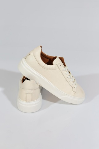 Dgn 2501 Erkek Comfort Ayakkabi Ekru