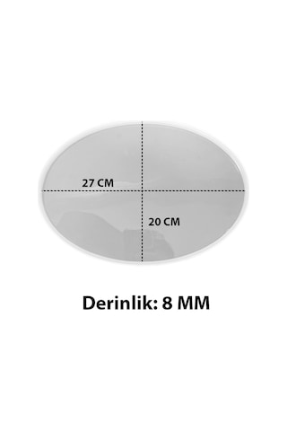 Tahtakale Toptancı Epoksi Oval Söz Ve Nişan Tepsisi Kalıbı 27x20 Cm