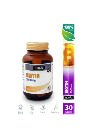 Biotin 5000 Mcg 30 Kapsül