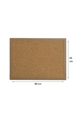 Temel 45x60 Naturel Mdf Çerçeve Mantar Pano Ant511