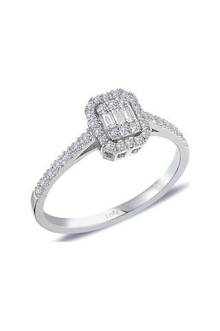Lova 0,25 Karat Baget Pırlanta Yüzük - 1010346