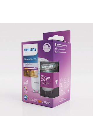 Philips 4-50w 4000K Gün Işığı Gu10 Dim Edilebilir Led Ampul