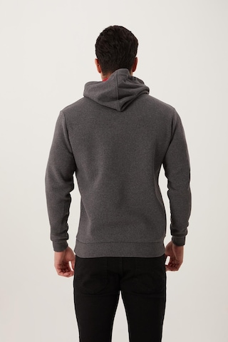 Polostate Erkek İskelet Nakışlı 3 İplik Sweatshirt Antrasit