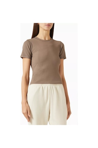 Vuori Modal Kesimli Pose Fitted Crop Top, Yumuşak & Esnek Kesim, Çok Yönlü Kahverengi