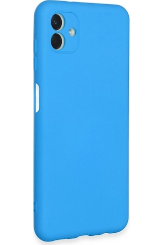 Newface - 579 - Samsung Galaxy A04e Kılıf Nano İçi Kadife Silikon - Metemıx - - Mavi