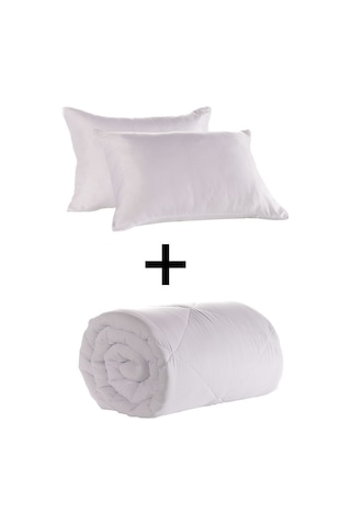 Madame Clean Microfiber Çift Kişilik Yorgan + 2 Adet Yastık Seti