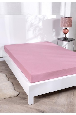 Aç-tak Lastikli Tek Kişilik Çarşaf 160x200+30 Cm Polycotton Matriss Serisi Pudra