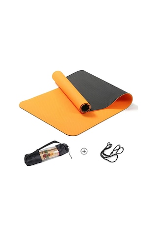Pilates & Yoga Minderi, Çift Renkli Mat Turuncu Pilates & Yoga Minderi, Çift Renkli Mat Turuncu