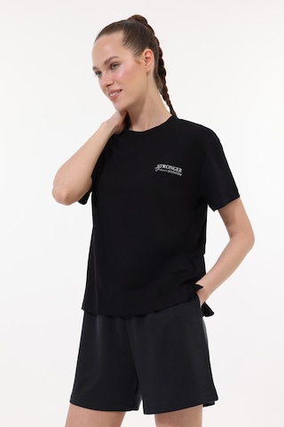 Lumberjack Wb 11anna-t Siyah Kadın Kısa Kol T-shirt 000000000102203918