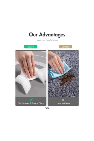 Netmarkt Banyo Paspası - Süper Emici Kaymaz Hızlı Kuruyan Lekeye Dayanıklı Halı - Dış Mekan Küvet Duş Odası İçin Kolay Bakım 58 Cm Sku: Smg8690010213792 21 x 21